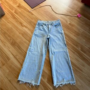 Cute Oat New York Wide Leg Cropped Jeans - Sz 4/27